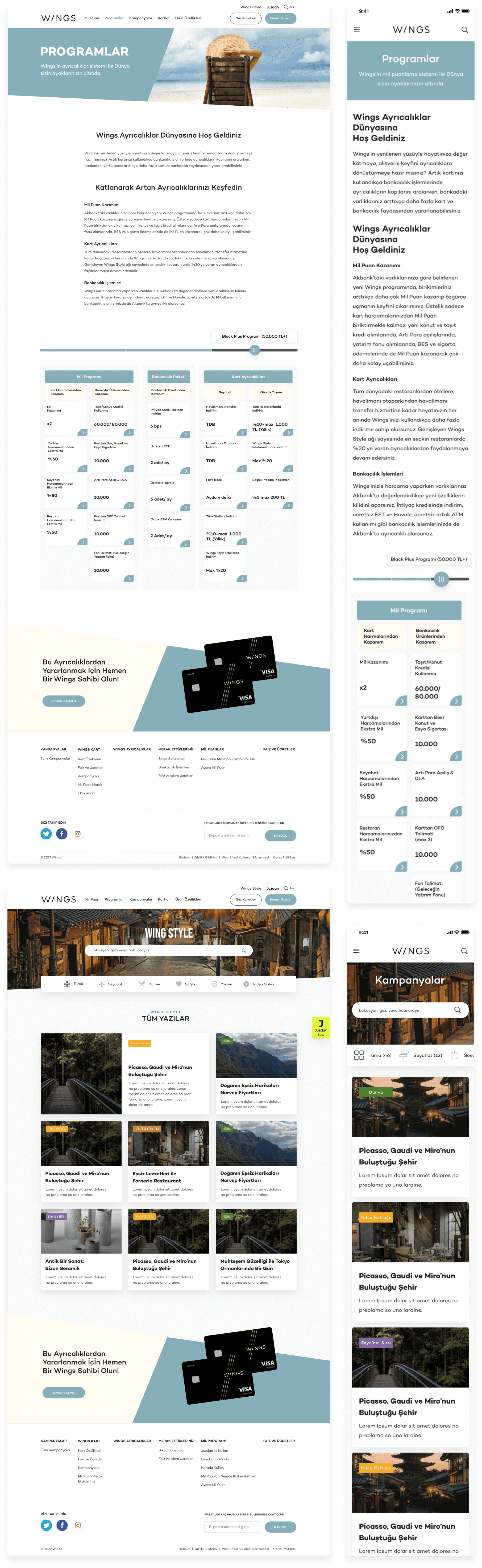 The refreshed UI — hero and card system
